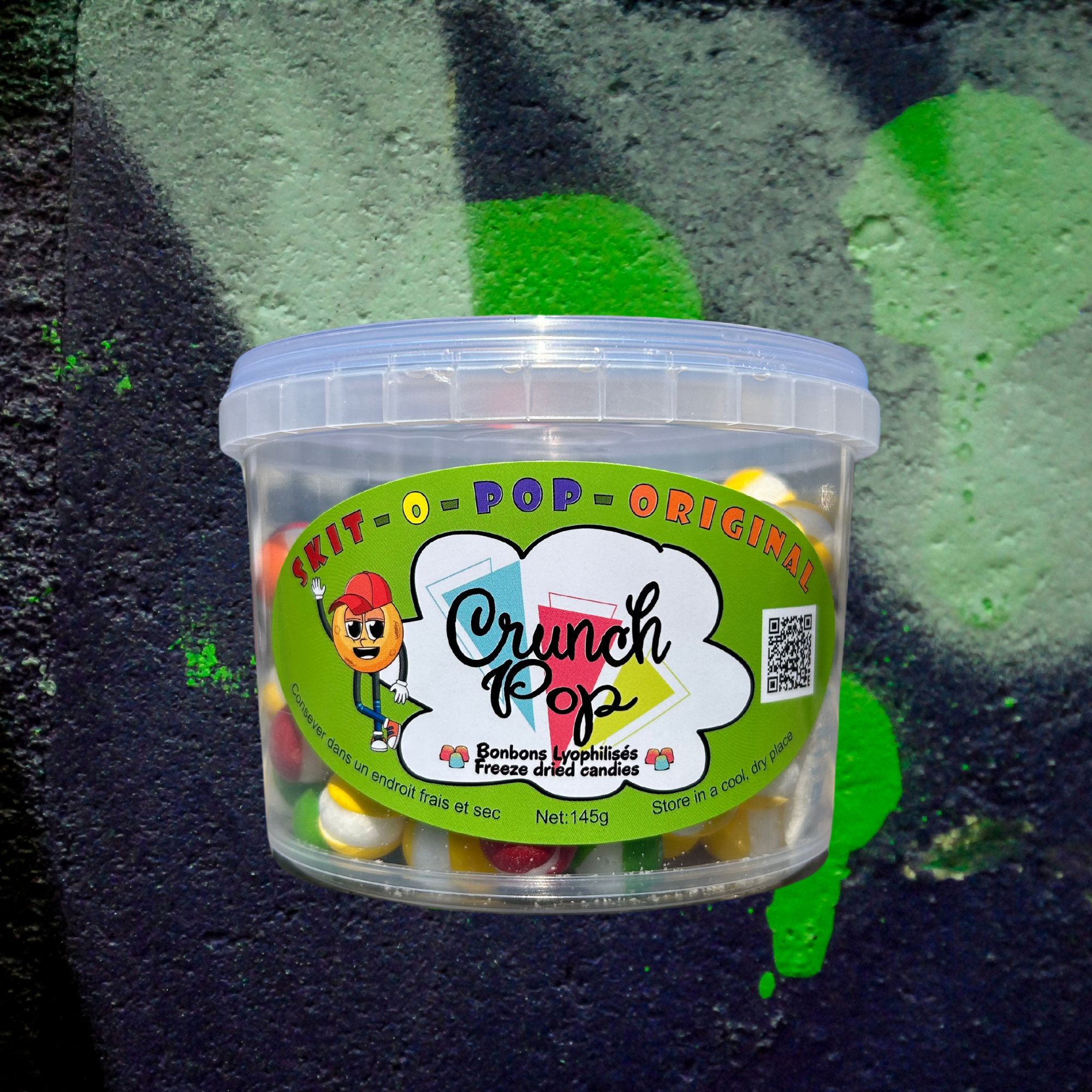Bonbons Lyophilisés CrunchPop - Skit-o-Pop Original (Skittles)
