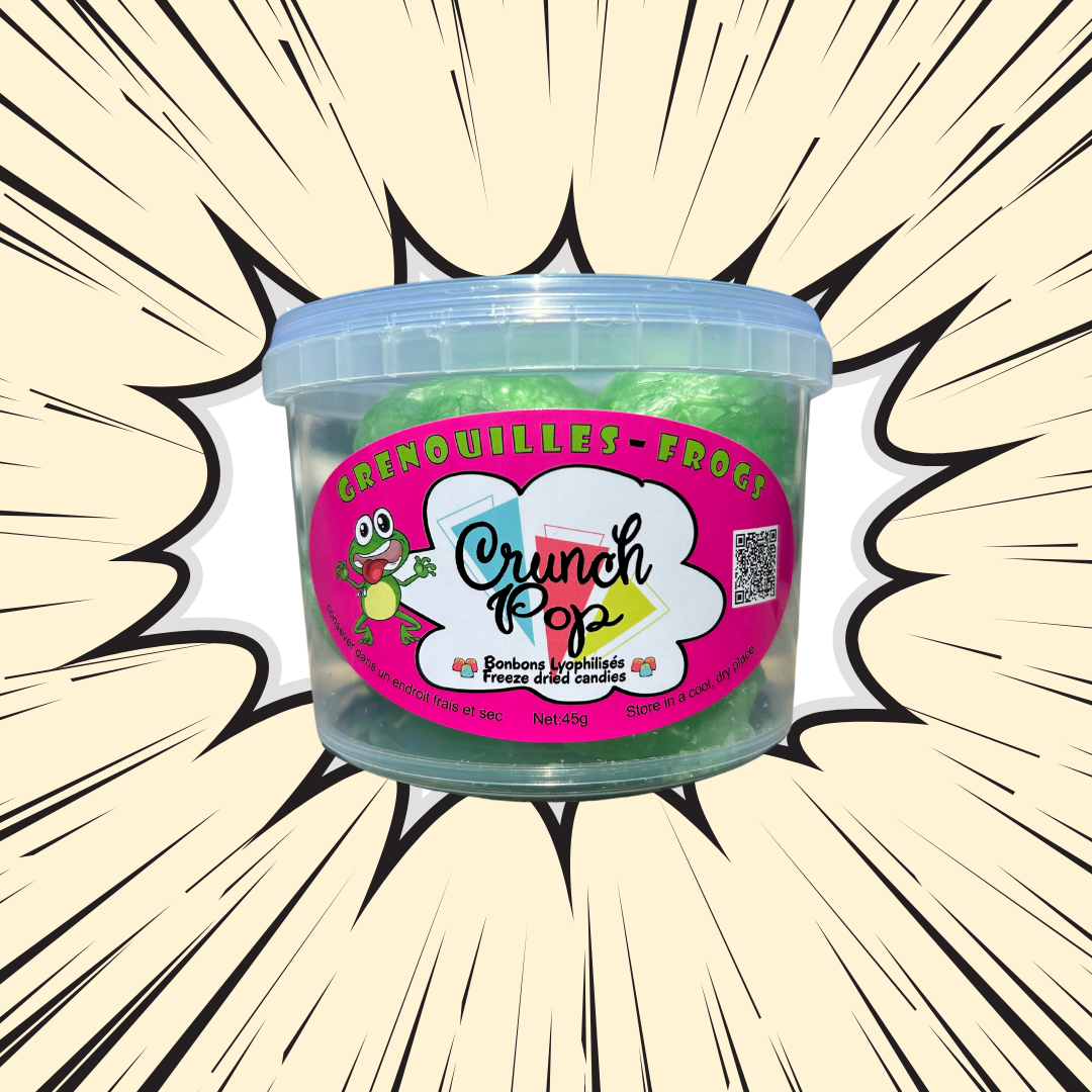 CrunchPop Freeze Dried Candies - Freeze Dried Green Frogs