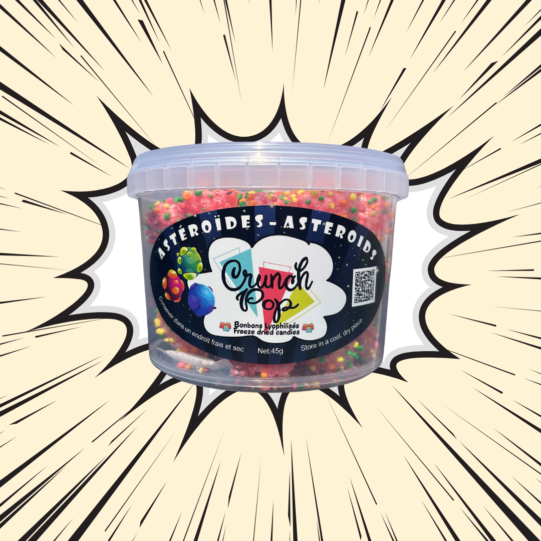 Bonbons Lyophilisés CrunchPop - AstéroÏdes (Nerds cluster lyophilisés) 45g