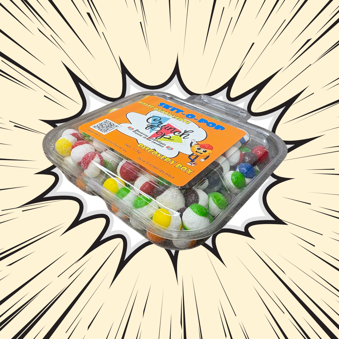 Bonbons lyophilisés Crunchpop -  Skit-O-Pop Boite découverte 115g