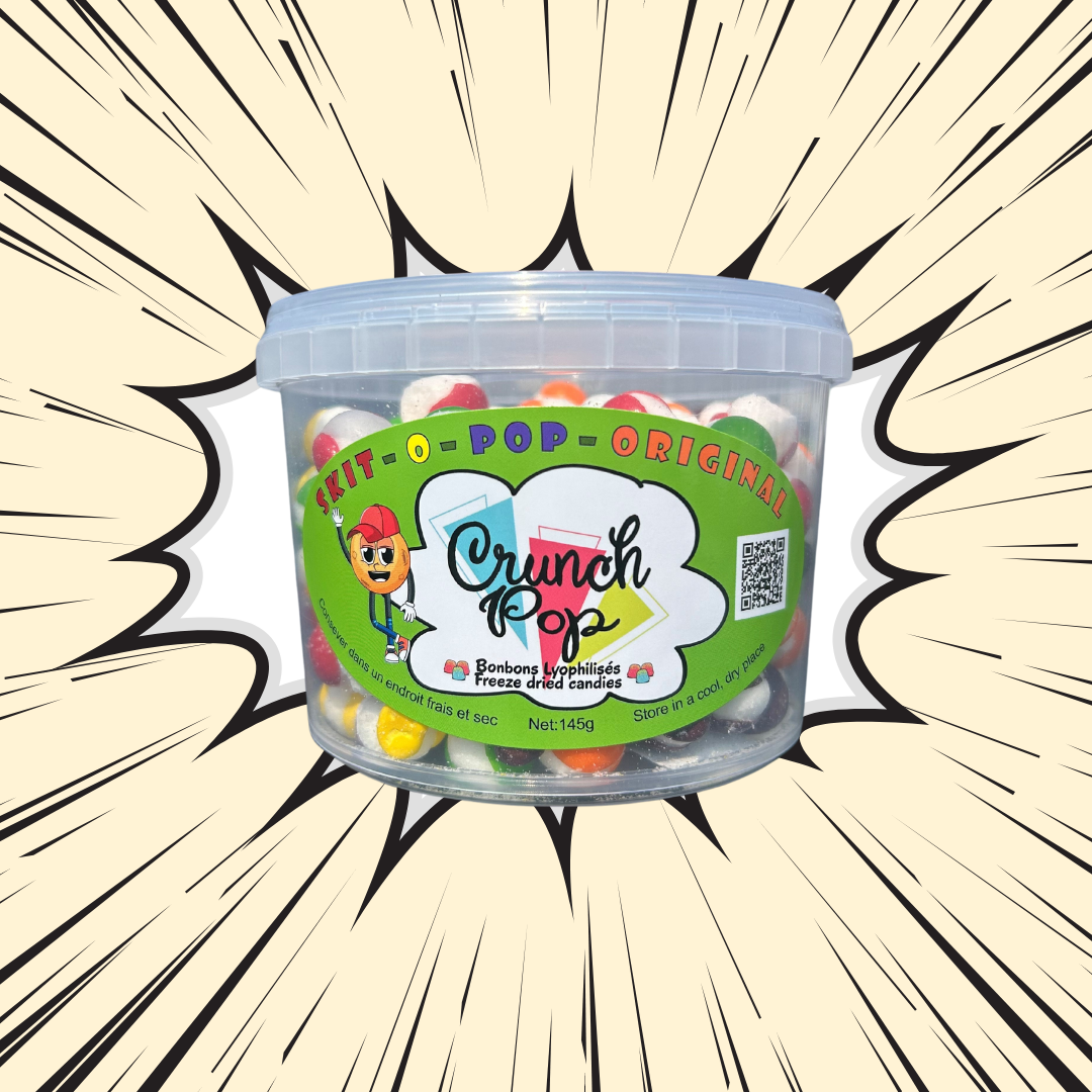 CrunchPop Freeze-Dried Candies - Skit-o-Pop Original (Freeze-Dried skittles)