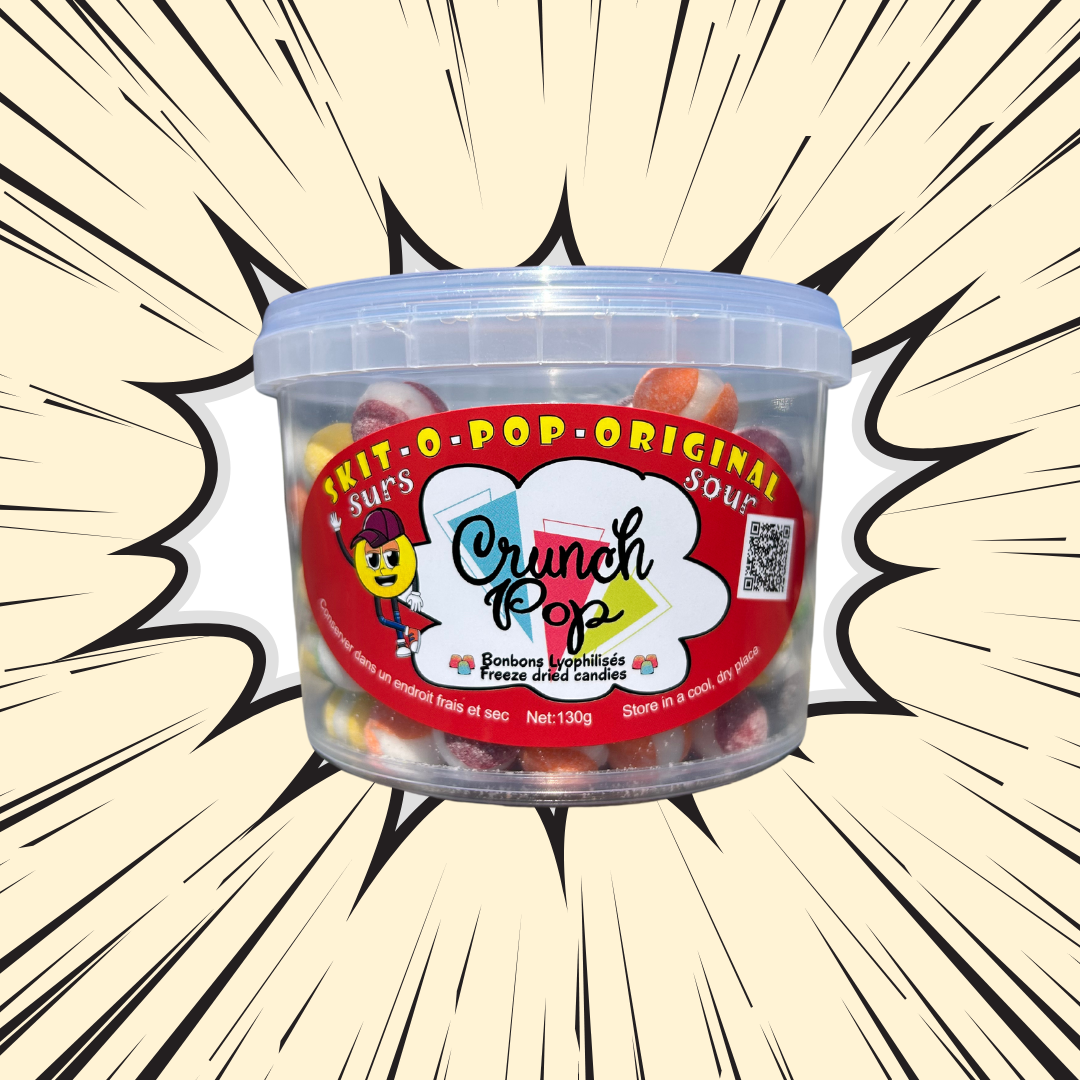 CrunchPop Freeze Dried Candies - Skit-o-Pop Surette (Freeze Dried skittles)