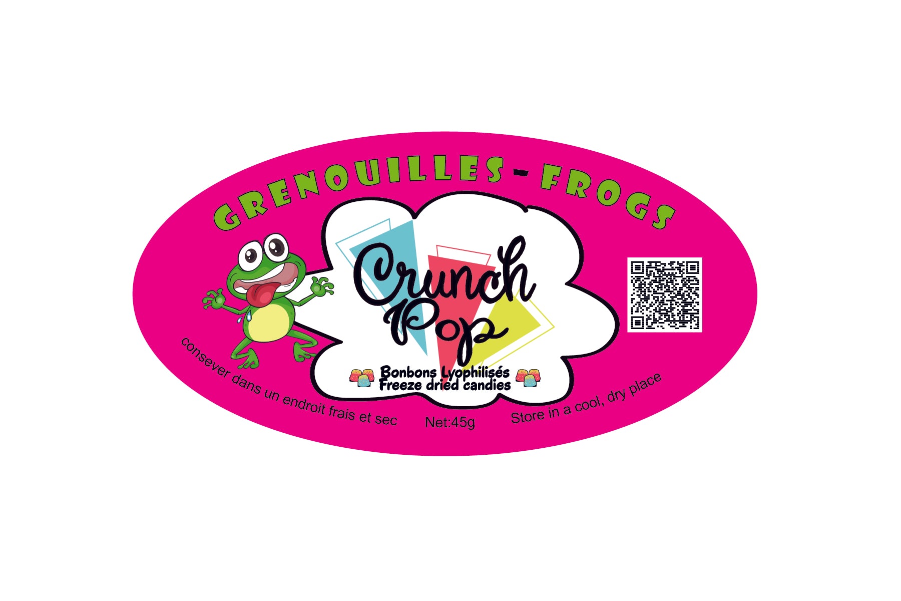 CrunchPop Freeze Dried Candies - Freeze Dried Green Frogs