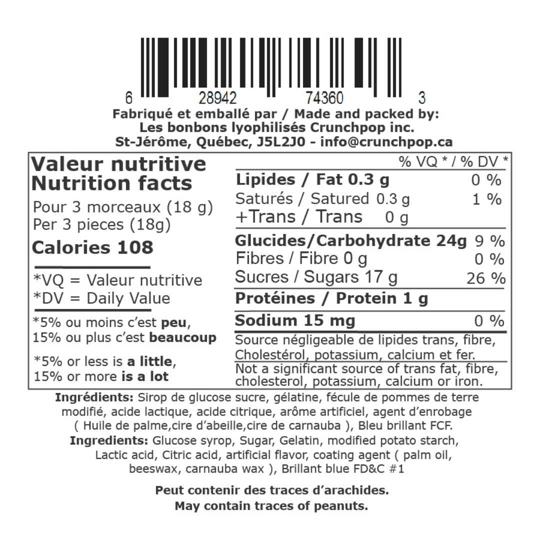 CrunchPop Freeze Dried Candies - Freeze Dried blue Sharks