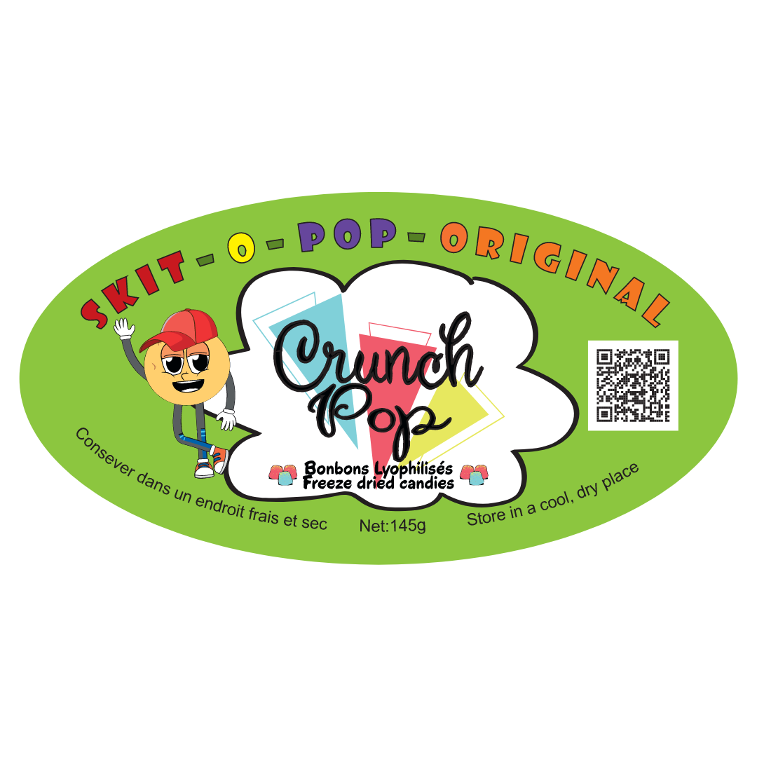 CrunchPop Freeze-Dried Candies - Skit-o-Pop Original (Freeze-Dried skittles)