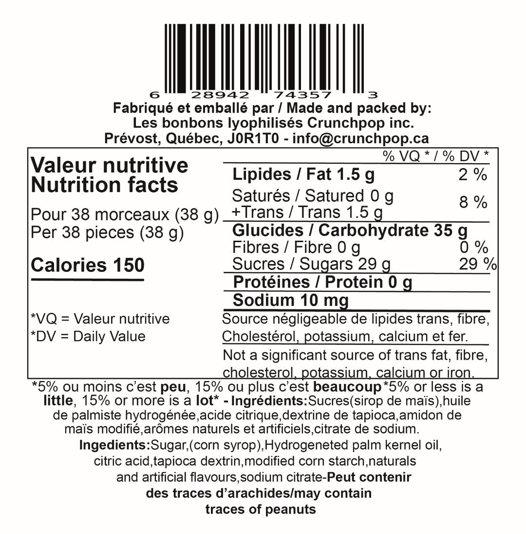 CrunchPop Freeze-Dried Candies - Skit-o-Pop Original (Freeze-Dried skittles)